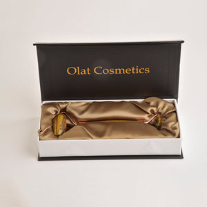Olat Premium  Facial RollerTiger Eye (gemstone for willpower)